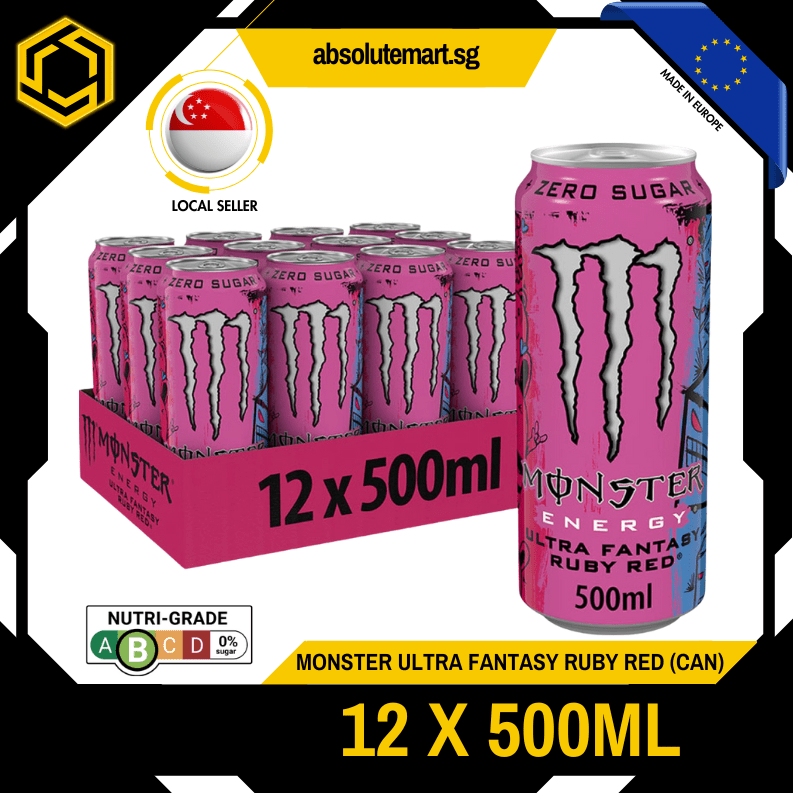 MONSTER Ultra Fantasy Ruby Red 500ML X 12 (CAN) - ABSOLUTE MARTMONSTER Ultra Fantasy Ruby Red 500ML X 12 (CAN)