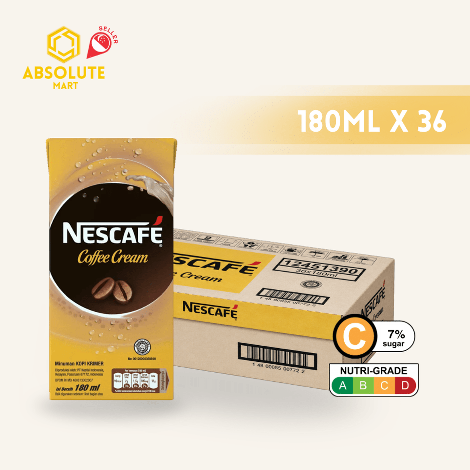 NESCAFE Original Coffee Cream 180ML X 36 (TETRA) - ABSOLUTE MARTNESCAFE Original Coffee Cream 180ML X 36 (TETRA)Instant Coffees & Coffee Granules