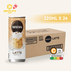 NESTLE Nescafe Latte RTD Kopi Susu 220ML X 24 (CAN) - ABSOLUTE MARTNESTLE Nescafe Latte RTD Kopi Susu 220ML X 24 (CAN)Ready To Drink Coffee
