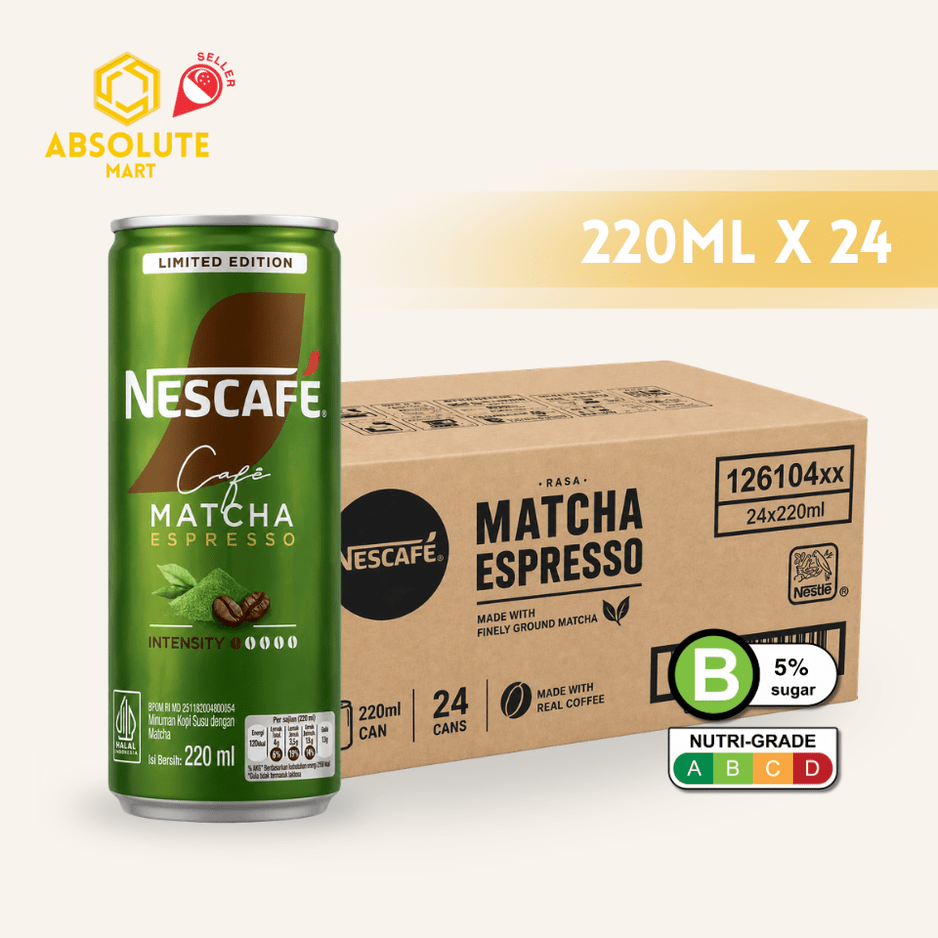 NESTLE Nescafe Matcha Espresso 220ML X 24 (CAN) - ABSOLUTE MARTNESTLE Nescafe Matcha Espresso 220ML X 24 (CAN)Ready To Drink Coffee