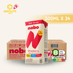 NOBO Strawberry Oat Milk 200ML X 24 (TETRA) - ABSOLUTE MARTNOBO Strawberry Oat Milk 200ML X 24 (TETRA)Oat Milk