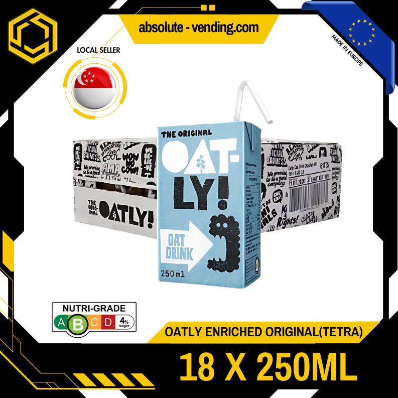 OATLY Enriched Original Oat Milk 250ML X 18 (TETRA) - ABSOLUTE MARTOATLY Enriched Original Oat Milk 250ML X 18 (TETRA)