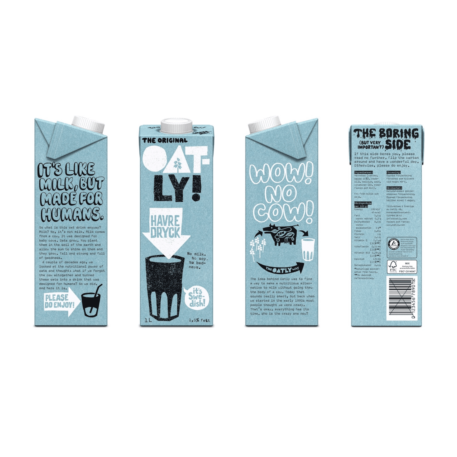 OATLY Enriched Semi Oat Milk 1L X 6 (TETRA) - ABSOLUTE MARTOATLY Enriched Semi Oat Milk 1L X 6 (TETRA)Oat Milk