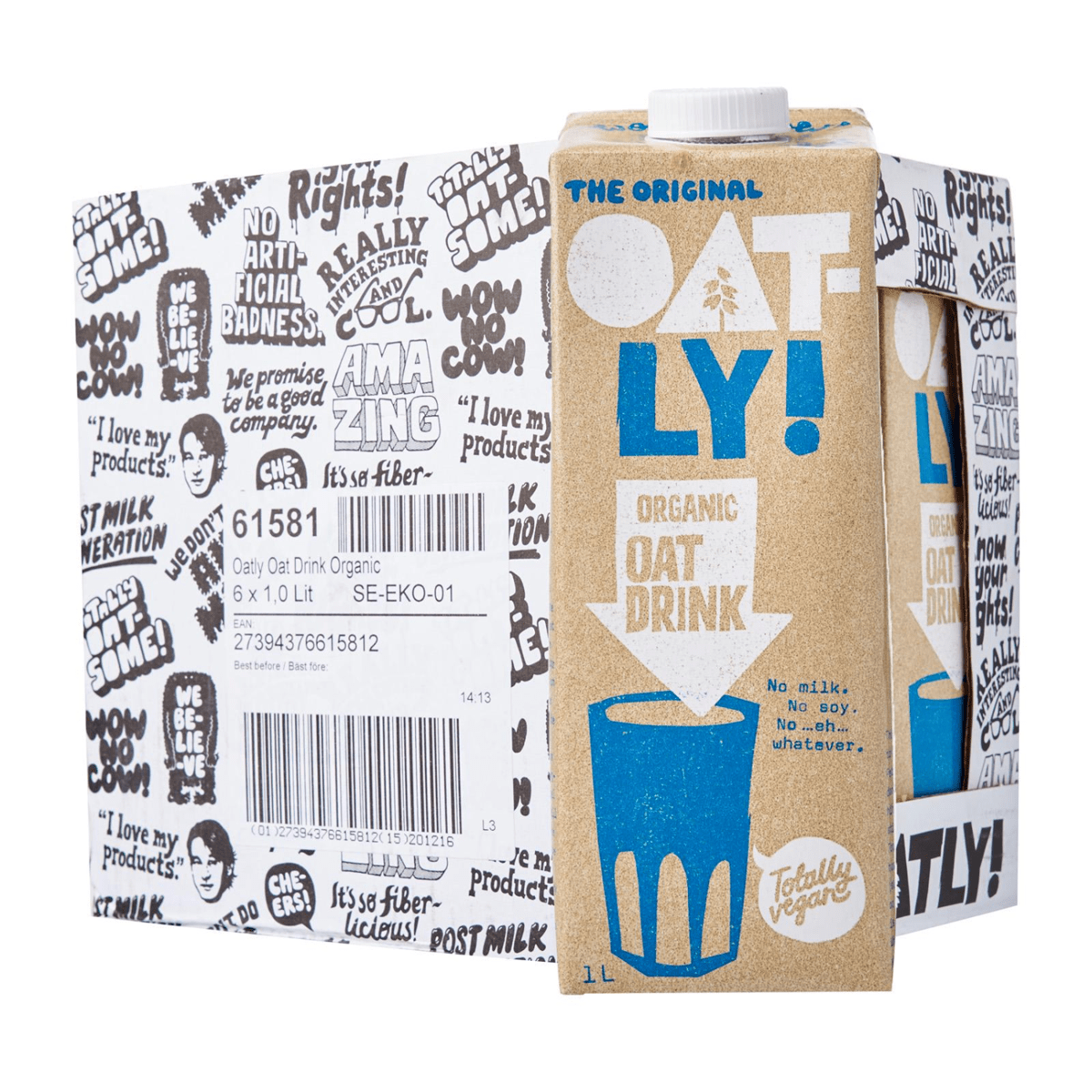 OATLY Organic Oat Milk 1L X 6 (TETRA) - ABSOLUTE MARTOATLY Organic Oat Milk 1L X 6 (TETRA)Oat Milk