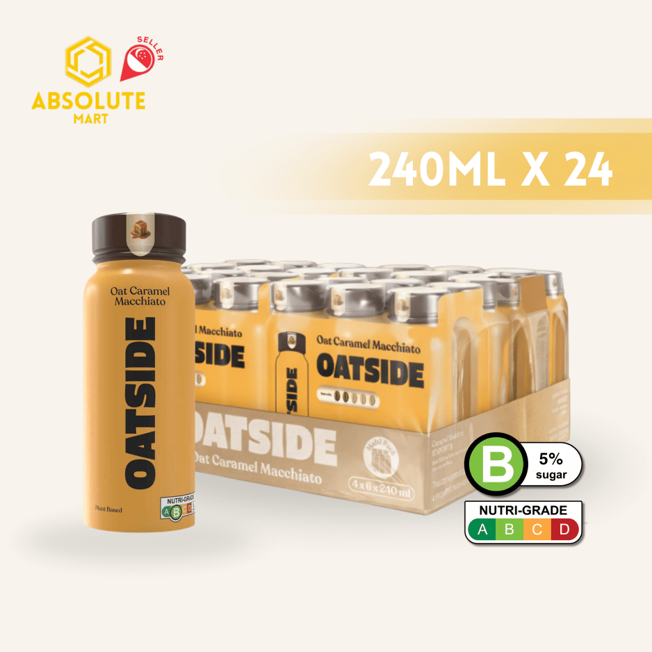 OATSIDE Caramel Macchiato Edition Oat Milk 240ML X 24 (BOTTLE) - ABSOLUTE MARTOATSIDE Caramel Macchiato Edition Oat Milk 240ML X 24 (BOTTLE)Ready To Drink Coffee