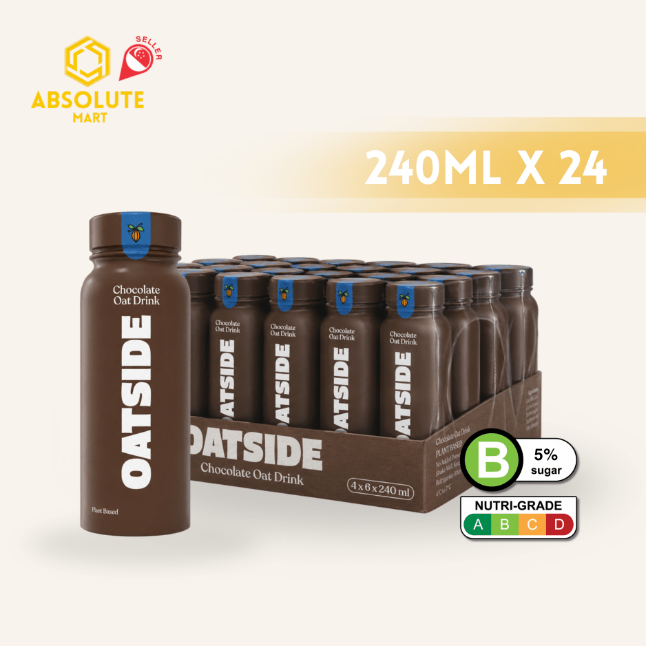 OATSIDE Chocolate Edition Oat Milk 240ML X 24 (BOTTLE) - ABSOLUTE MARTOATSIDE Chocolate Edition Oat Milk 240ML X 24 (BOTTLE)Chocolate Milk