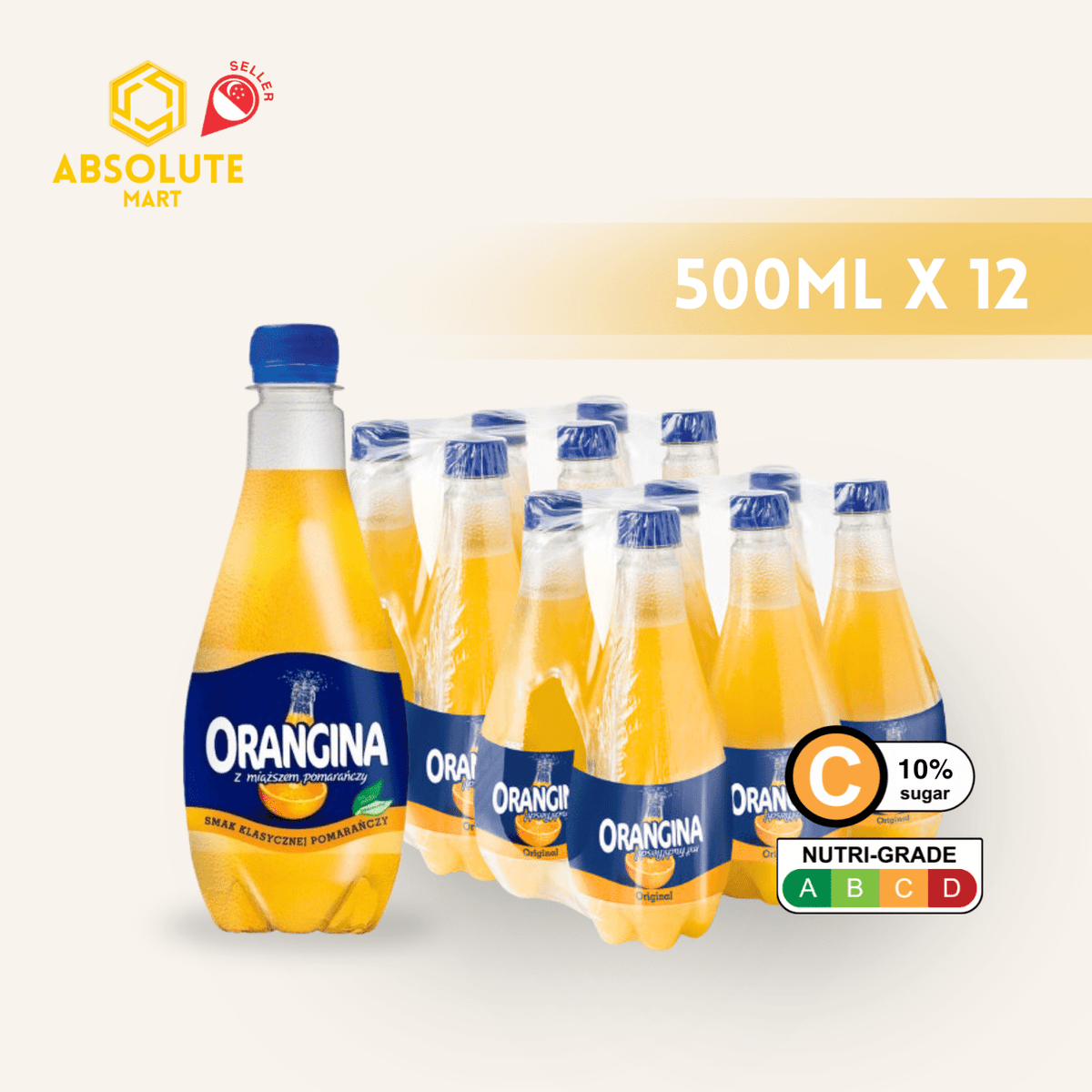 ORANGINA 500ML X 12 (BOTTLE) - ABSOLUTE MARTORANGINA 500ML X 12 (BOTTLE)Fruit Drinks