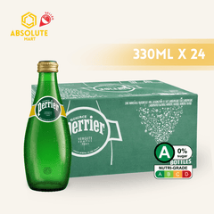 PERRIER Original Sparkling Mineral Water 330ML X 24 (GLASS) - ABSOLUTE MARTPERRIER Original Sparkling Mineral Water 330ML X 24 (GLASS)Sparkling Water