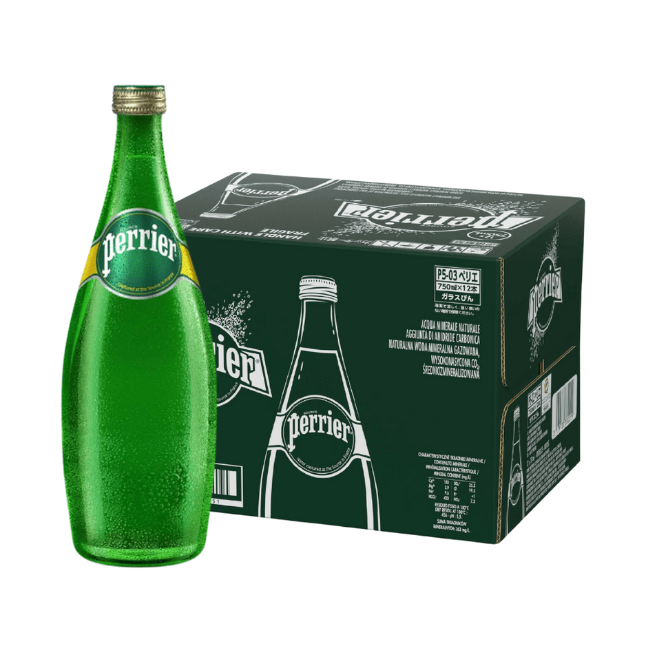 PERRIER Original Sparkling Mineral Water 750ML X 12 (GLASS) - ABSOLUTE MARTPERRIER Original Sparkling Mineral Water 750ML X 12 (GLASS)Sparkling Water
