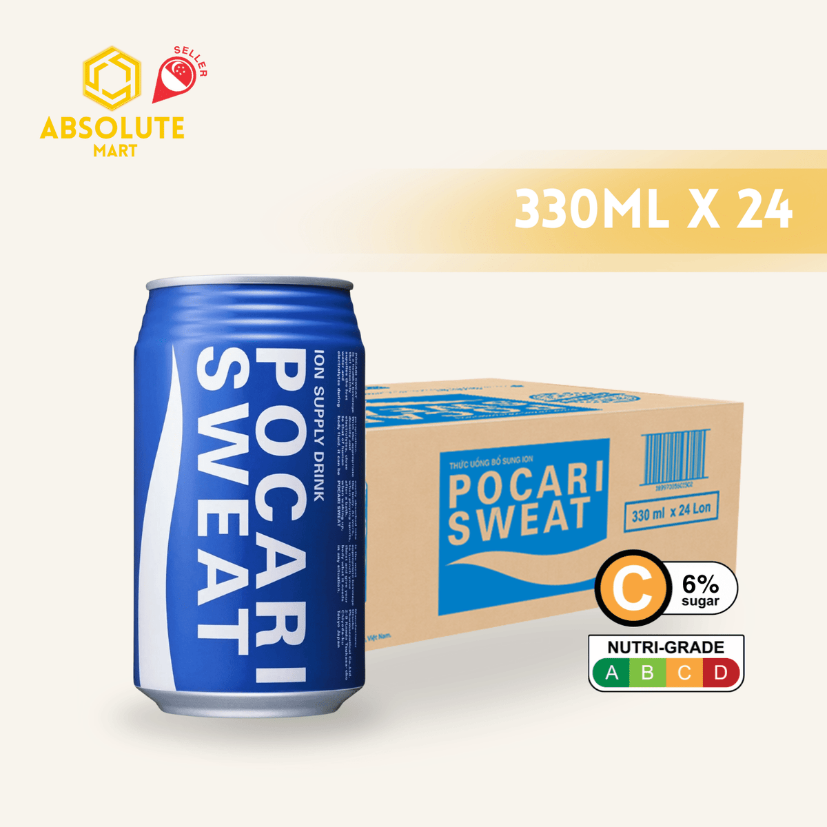 POCARI Sweat 330ML X 24 (CAN) - ABSOLUTE MARTPOCARI Sweat 330ML X 24 (CAN)Isotonic Drinks