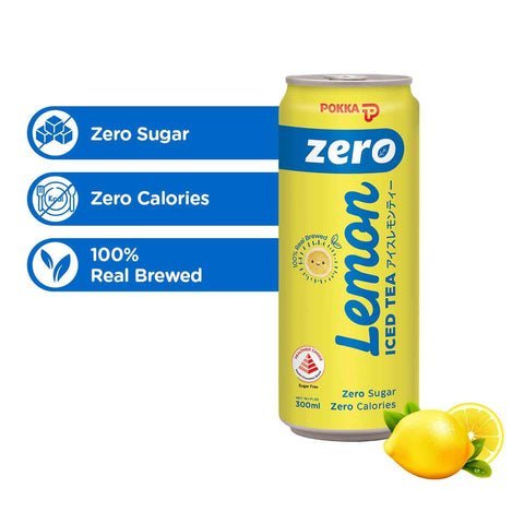 POKKA Ice Lemon Tea ZERO 300ML X 24 (CAN) - ABSOLUTE MARTPOKKA Ice Lemon Tea ZERO 300ML X 24 (CAN)