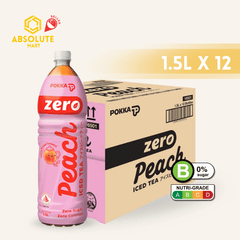 POKKA Ice Peach Tea Zero 1.5L X 12 (BOTTLE) - ABSOLUTE MARTPOKKA Ice Peach Tea Zero 1.5L X 12 (BOTTLE)Flavoured & Milk Tea