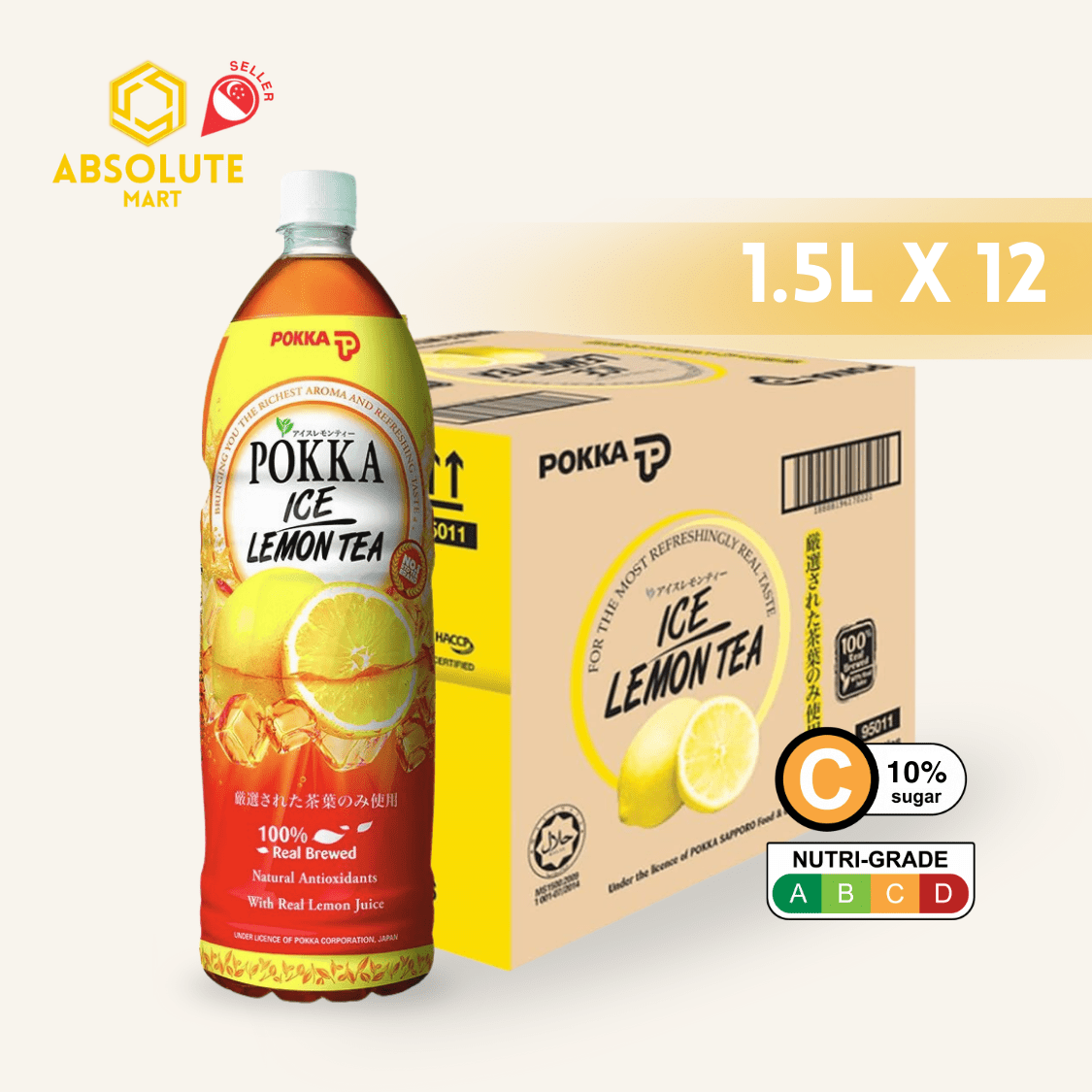POKKA Lemon Tea 1.5L X 12 (BOTTLE) - ABSOLUTE MARTPOKKA Lemon Tea 1.5L X 12 (BOTTLE)Flavoured & Milk Tea