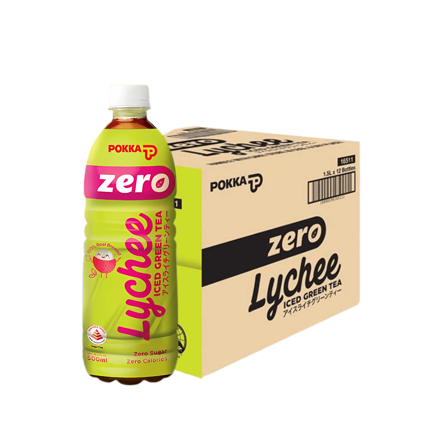 POKKA Lychee Green Tea Zero 500ML X 24 (BOTTLE) - ABSOLUTE MARTPOKKA Lychee Green Tea Zero 500ML X 24 (BOTTLE)Flavoured & Milk Tea