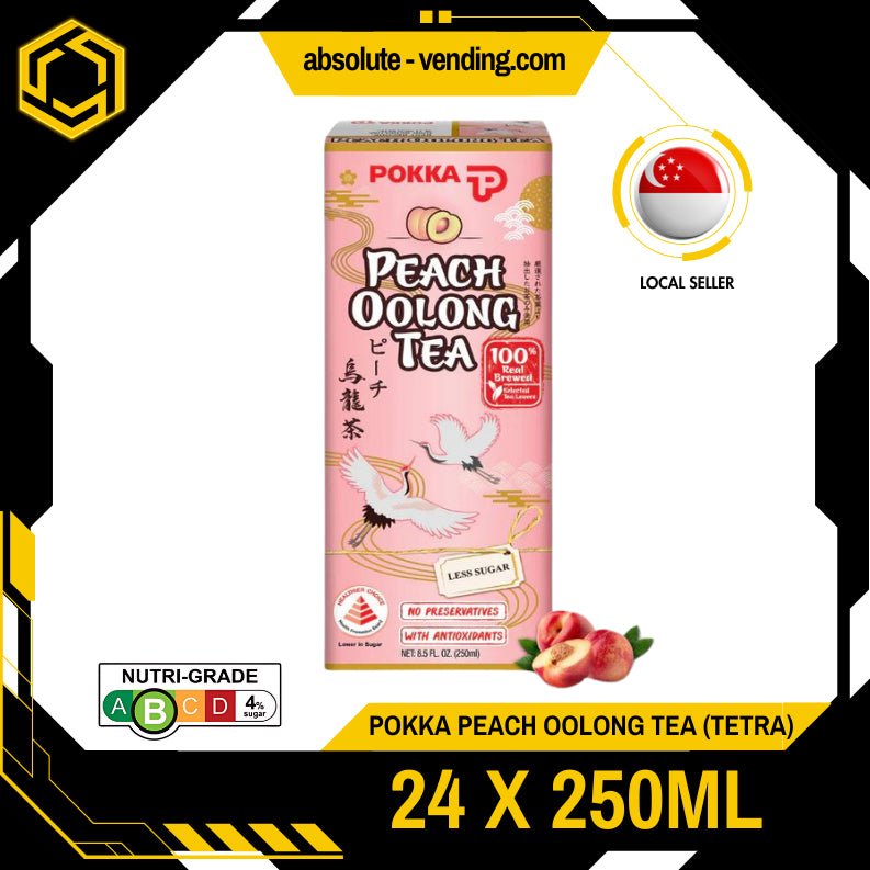 Poch Tea POKKA Peach Oolong Tea 250ML X 24 (TETRA) – ABSOLUTE MART