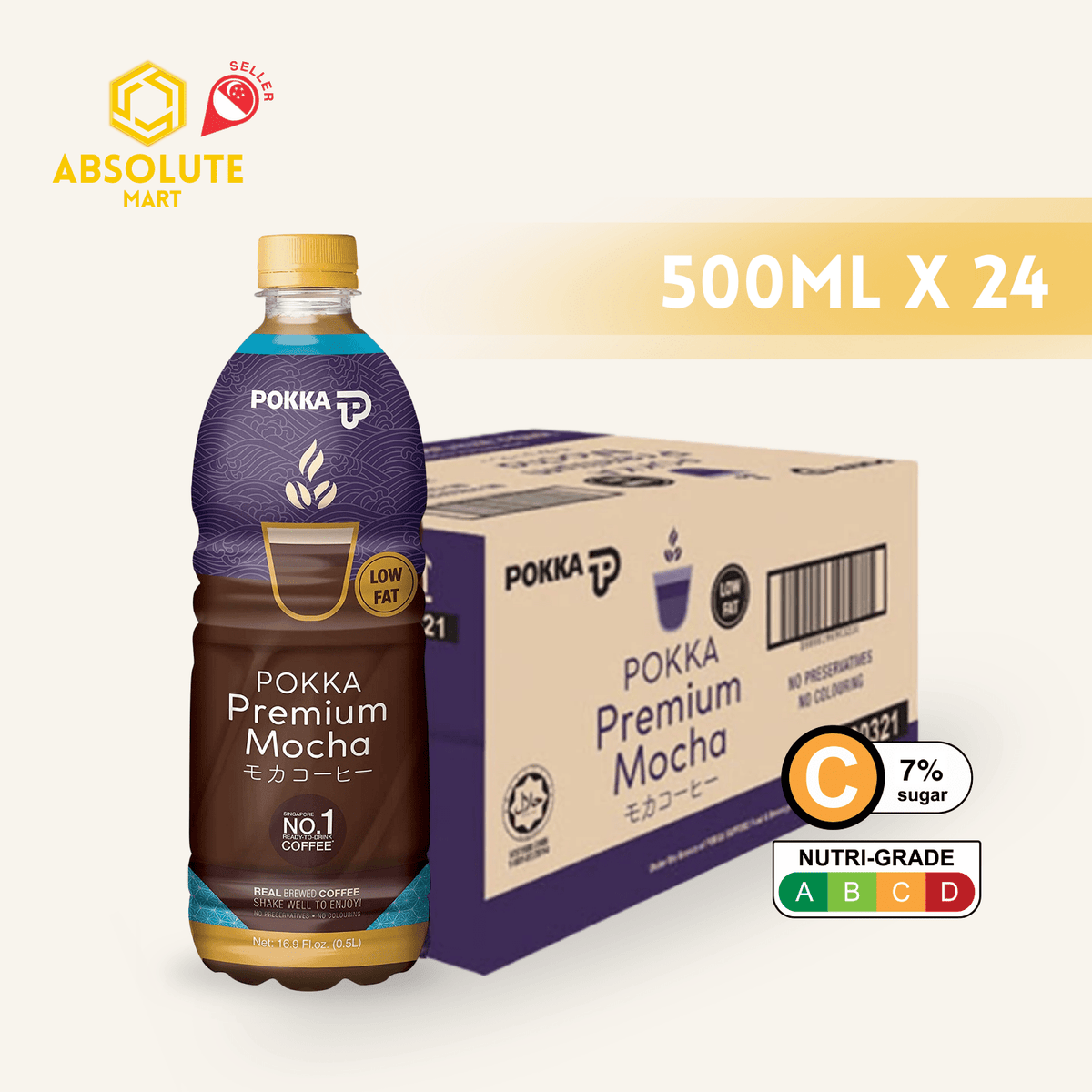 POKKA Premium Mocha Coffee 500ML X 24 (BOTTLE) - ABSOLUTE MARTPOKKA Premium Mocha Coffee 500ML X 24 (BOTTLE)Ready To Drink Coffee