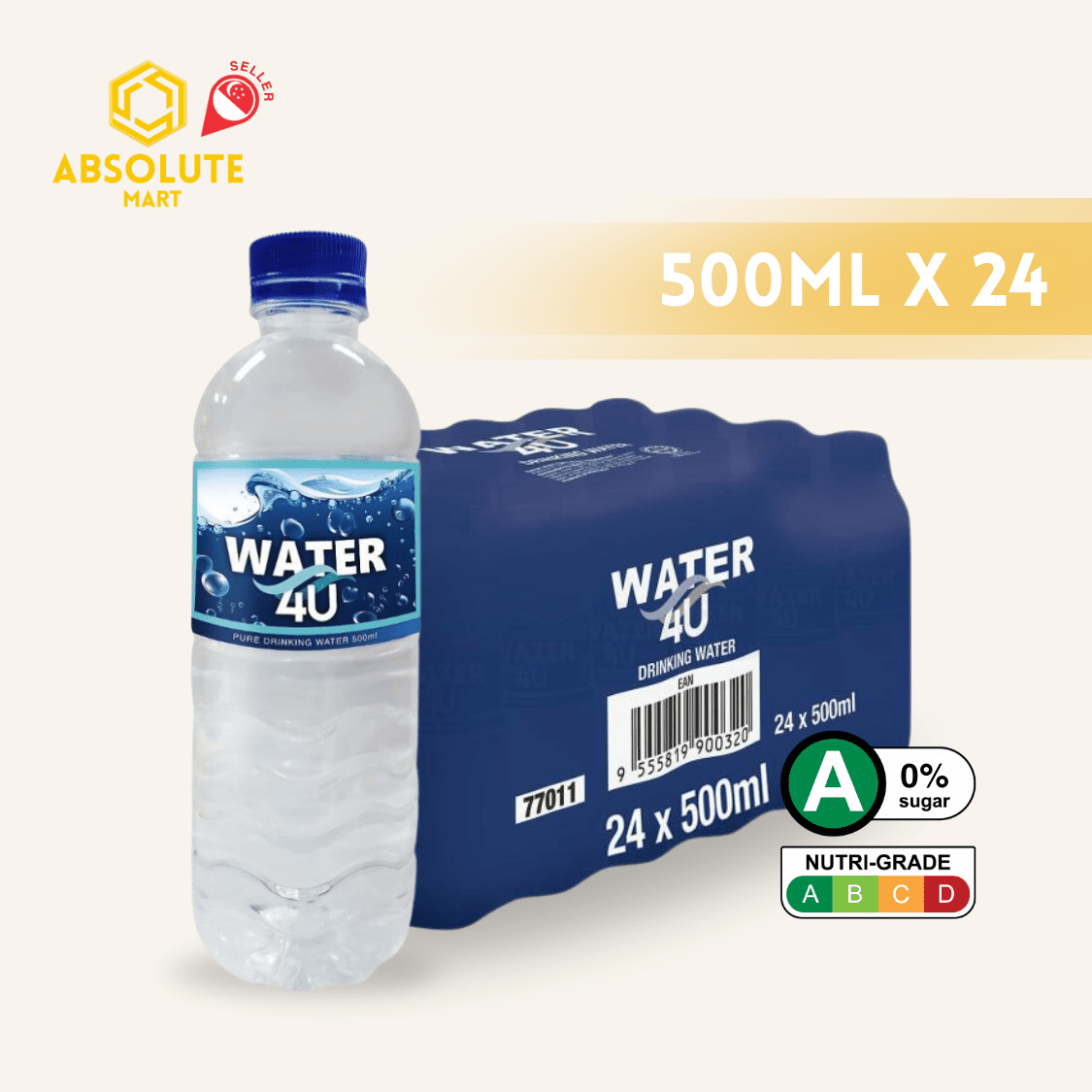 POKKA Water4u 500ML X 24 (BOTTLE) - ABSOLUTE MARTPOKKA Water4u 500ML X 24 (BOTTLE)Still Water