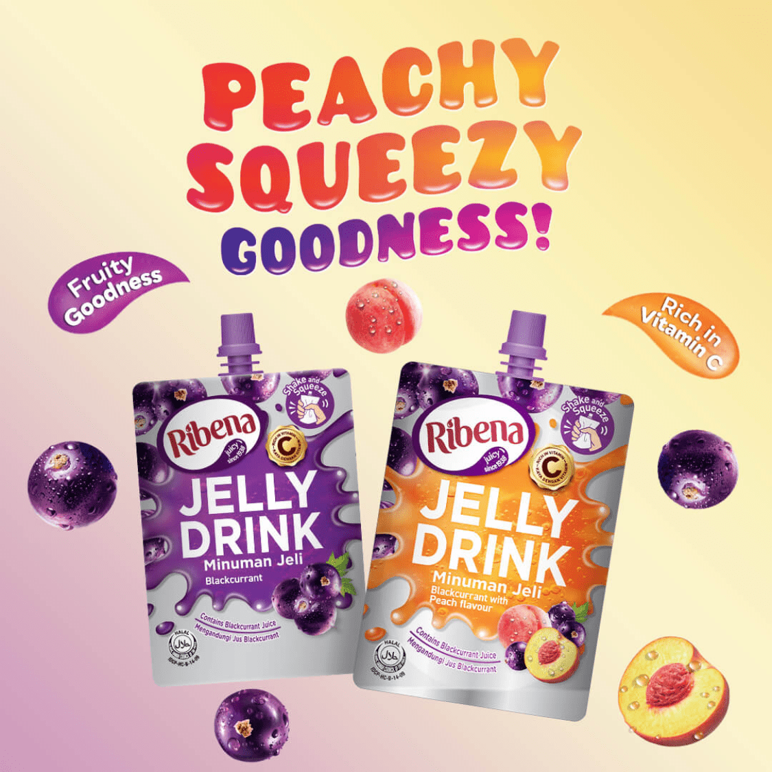 RIBENA Jelly Drink Peach 160G X 24 (CHEERPACK) - ABSOLUTE MARTRIBENA Jelly Drink Peach 160G X 24 (CHEERPACK)Fruit Drinks