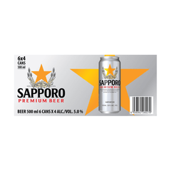 SAPPORO Premium Japanese Beer 500ML X 24 (CAN) - ABSOLUTE MARTSAPPORO Premium Japanese Beer 500ML X 24 (CAN)Alcoholic Beverages