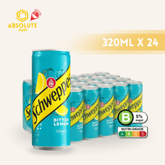 SCHWEPPES Bitter Lemon 320ML X 24 (CAN) - ABSOLUTE MARTSCHWEPPES Bitter Lemon 320ML X 24 (CAN)Tonic & Mixers