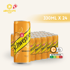 SCHWEPPES Orange 330ML X 24 (CAN) - ABSOLUTE MARTSCHWEPPES Orange 330ML X 24 (CAN)Cola & Classic Sodas
