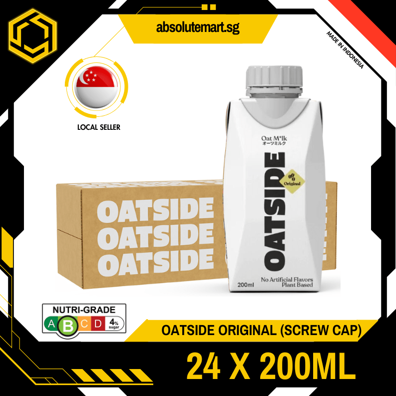 [SCREW CAP] OATSIDE Barista Edition Oat Milk 200ML X 24 (TETRA) (New Stock) - ABSOLUTE MART[SCREW CAP] OATSIDE Barista Edition Oat Milk 200ML X 24 (TETRA) (New Stock)Non - Dairy Milk