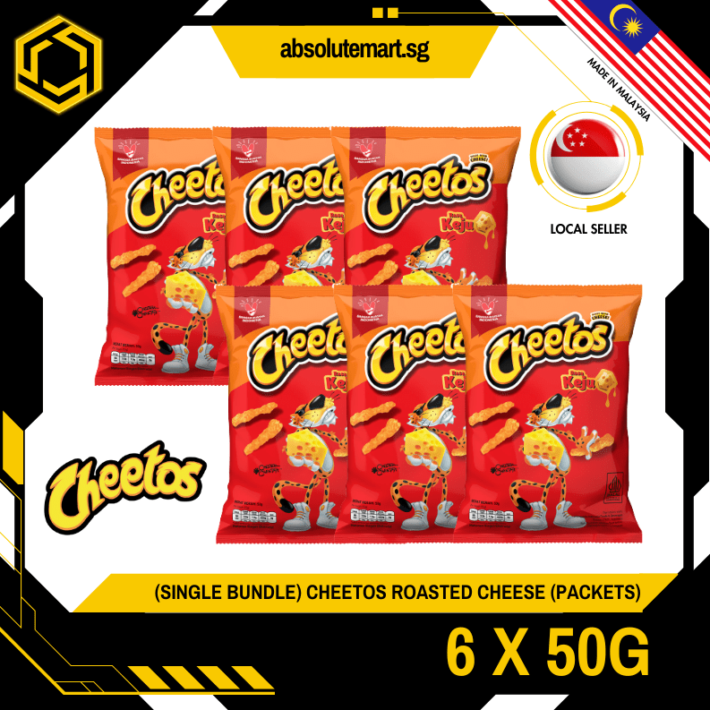 [SINGLE BUNDLE] CHEETOS Cheese Flavour 50G X 6 (PACKETS) - ABSOLUTE MART[SINGLE BUNDLE] CHEETOS Cheese Flavour 50G X 6 (PACKETS)