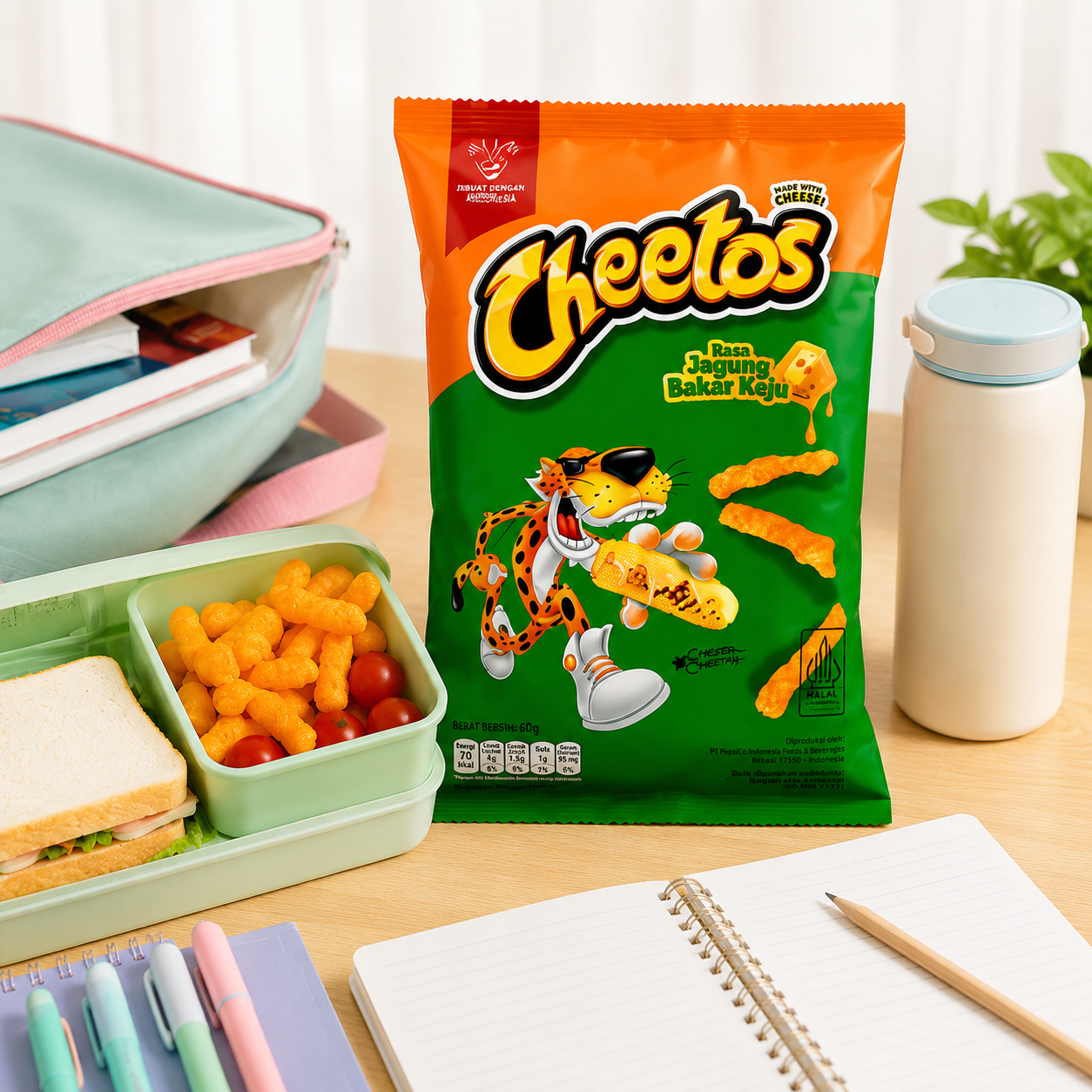 [SINGLE BUNDLE] CHEETOS Roasted Corn & Cheese 60G X 6 (PACKETS) - ABSOLUTE MART[SINGLE BUNDLE] CHEETOS Roasted Corn & Cheese 60G X 6 (PACKETS)Puffed Snacks