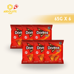 [SINGLE BUNDLE] DORITOS Nacho Cheese 65G X 6 (PACKETS) - ABSOLUTE MART[SINGLE BUNDLE] DORITOS Nacho Cheese 65G X 6 (PACKETS)Corn Chips