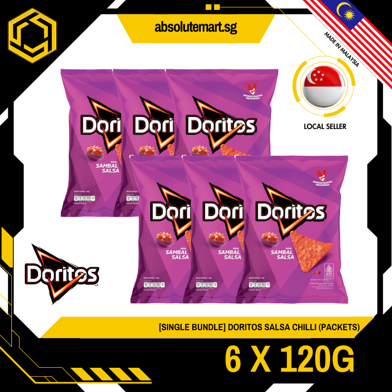 [SINGLE BUNDLE] DORITOS Salsa Chilli 120G X 6 (PACKETS) - ABSOLUTE MART[SINGLE BUNDLE] DORITOS Salsa Chilli 120G X 6 (PACKETS)