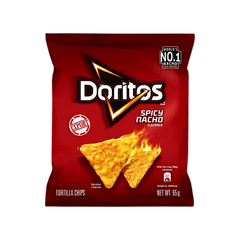 [SINGLE BUNDLE] DORITOS Spicy Nacho 65G X 6 (PACKETS) - ABSOLUTE MART[SINGLE BUNDLE] DORITOS Spicy Nacho 65G X 6 (PACKETS)Corn Chips