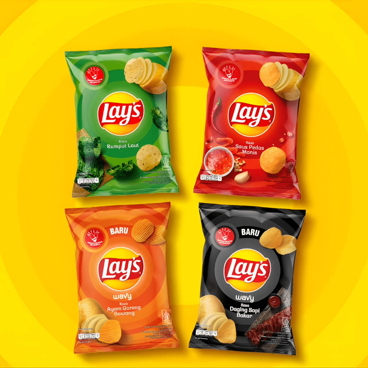 [SINGLE BUNDLE] LAY'S BBQ Beef 64G X 6 (PACKETS) - ABSOLUTE MART[SINGLE BUNDLE] LAY'S BBQ Beef 64G X 6 (PACKETS)Potato Chips
