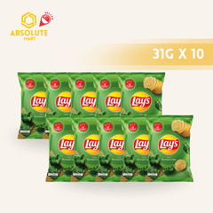 [SINGLE BUNDLE] LAY'S Nori Seaweed 31G X 10 (PACKETS) - ABSOLUTE MART[SINGLE BUNDLE] LAY'S Nori Seaweed 31G X 10 (PACKETS)Potato Chips