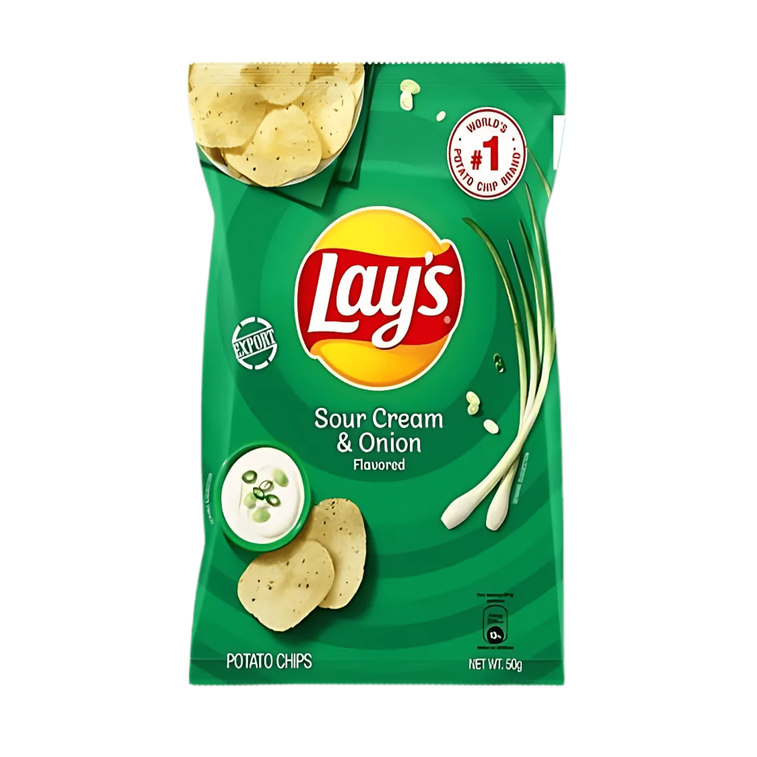 [SINGLE BUNDLE] LAY'S Sour Cream & Onion 50G X 6 (PACKETS) - ABSOLUTE MART[SINGLE BUNDLE] LAY'S Sour Cream & Onion 50G X 6 (PACKETS)Potato Chips