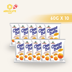 [SINGLE BUNDLE] ORIENTAL Cheese Balls 10 X 60G (PACKETS) - ABSOLUTE MART[SINGLE BUNDLE] ORIENTAL Cheese Balls 10 X 60G (PACKETS)Puffed Snacks