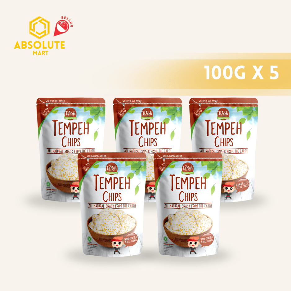 [SINGLE BUNDLE] WOH Tempeh Chips Original 100G X 5 (PACKET) - ABSOLUTE MART[SINGLE BUNDLE] WOH Tempeh Chips Original 100G X 5 (PACKET)Puffed Snacks
