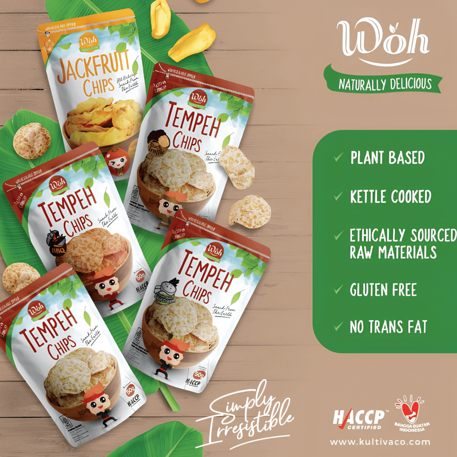 [SINGLE BUNDLE] WOH Tempeh Chips Spicy Chilli 100G X 5 (PACKET) - ABSOLUTE MART[SINGLE BUNDLE] WOH Tempeh Chips Spicy Chilli 100G X 5 (PACKET)Puffed Snacks