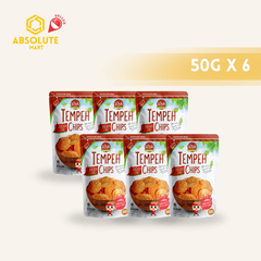 [SINGLE BUNDLE] WOH Tempeh Chips Spicy Chilli 50G X 6 (PACKET) - ABSOLUTE MART[SINGLE BUNDLE] WOH Tempeh Chips Spicy Chilli 50G X 6 (PACKET)Puffed Snacks