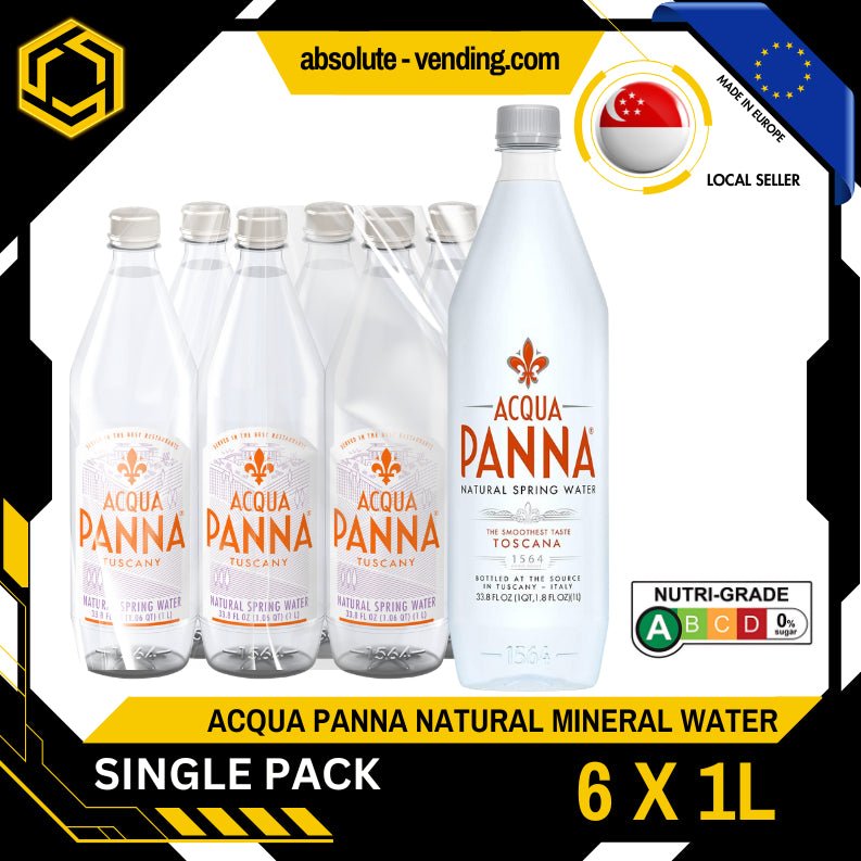 [SINGLE PACK] ACQUA PANNA Natural Mineral Water 1L X 6 (BOTTLE) - ABSOLUTE MART[SINGLE PACK] ACQUA PANNA Natural Mineral Water 1L X 6 (BOTTLE)