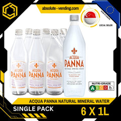 [SINGLE PACK] ACQUA PANNA Natural Mineral Water 1L X 6 (BOTTLE) - ABSOLUTE MART[SINGLE PACK] ACQUA PANNA Natural Mineral Water 1L X 6 (BOTTLE)