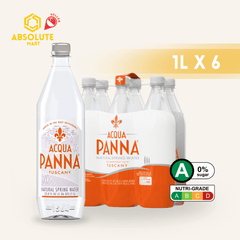 [SINGLE PACK] ACQUA PANNA Natural Mineral Water 1L X 6 (BOTTLE) - ABSOLUTE MART[SINGLE PACK] ACQUA PANNA Natural Mineral Water 1L X 6 (BOTTLE)Still Water