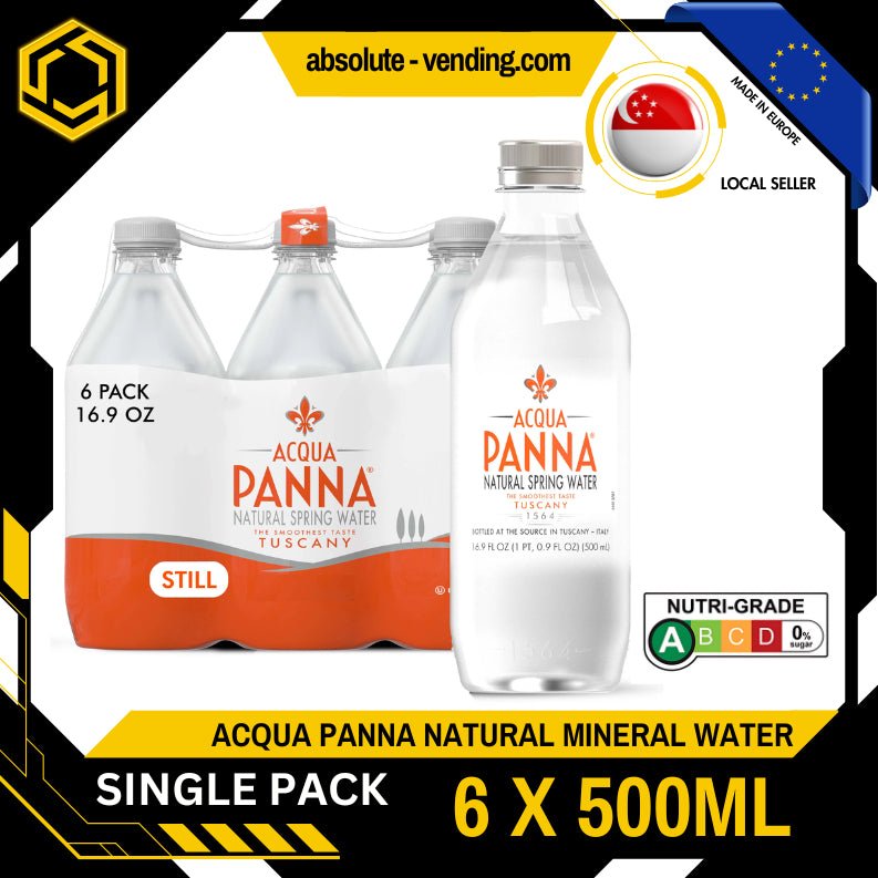 [SINGLE PACK] ACQUA PANNA Natural Mineral Water 500ML X 6 (BOTTLE) - ABSOLUTE MART[SINGLE PACK] ACQUA PANNA Natural Mineral Water 500ML X 6 (BOTTLE)