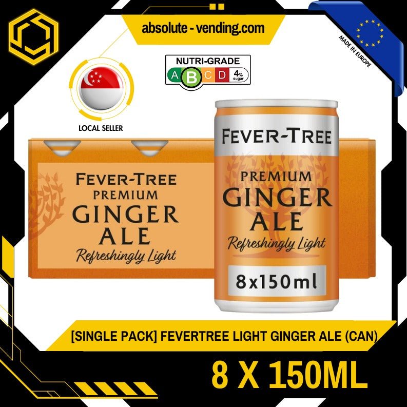 [SINGLE PACK] FEVER TREE Light Ginger Ale 150ML X 8 (CAN) - ABSOLUTE MART[SINGLE PACK] FEVER TREE Light Ginger Ale 150ML X 8 (CAN)