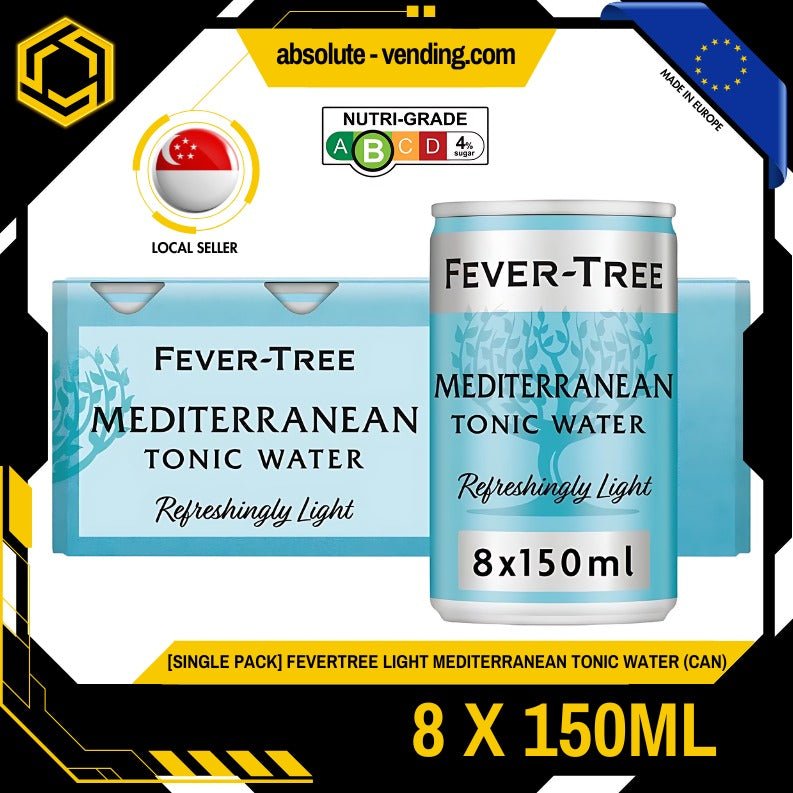 [SINGLE PACK] FEVER TREE Light Mediterranean Tonic 150ML X 8 (CAN) - ABSOLUTE MART[SINGLE PACK] FEVER TREE Light Mediterranean Tonic 150ML X 8 (CAN)
