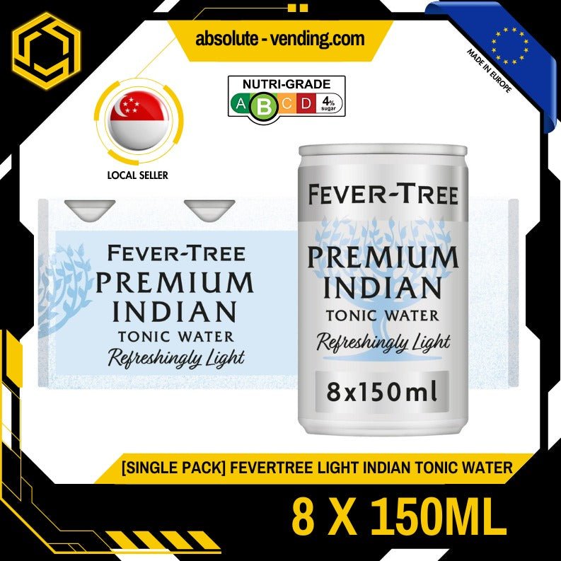 [SINGLE PACK] FEVERTREE Light Indian Tonic 150ML X 8 (CAN) - ABSOLUTE MART[SINGLE PACK] FEVERTREE Light Indian Tonic 150ML X 8 (CAN)