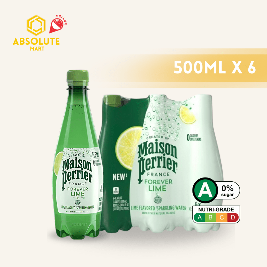 [SINGLE PACK] PERRIER Lime Sparkling Mineral Warer 500MLÃ‚ XÃ‚ 6Ã‚ (BOTTLE) - ABSOLUTE MART[SINGLE PACK] PERRIER Lime Sparkling Mineral Warer 500MLÃ‚ XÃ‚ 6Ã‚ (BOTTLE)Flavoured Sparkling Drinks