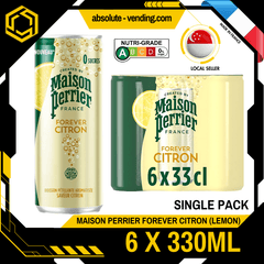 [SINGLE PACK] PERRIER Maison Lemon Sparkling Mineral Water 330ML X 6 (CANS) - ABSOLUTE MART[SINGLE PACK] PERRIER Maison Lemon Sparkling Mineral Water 330ML X 6 (CANS)