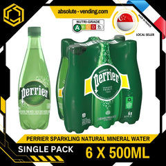 [SINGLE PACK] PERRIER Original Sparkling Mineral Water 500ML X 6 (BOTTLE) - ABSOLUTE MART[SINGLE PACK] PERRIER Original Sparkling Mineral Water 500ML X 6 (BOTTLE)