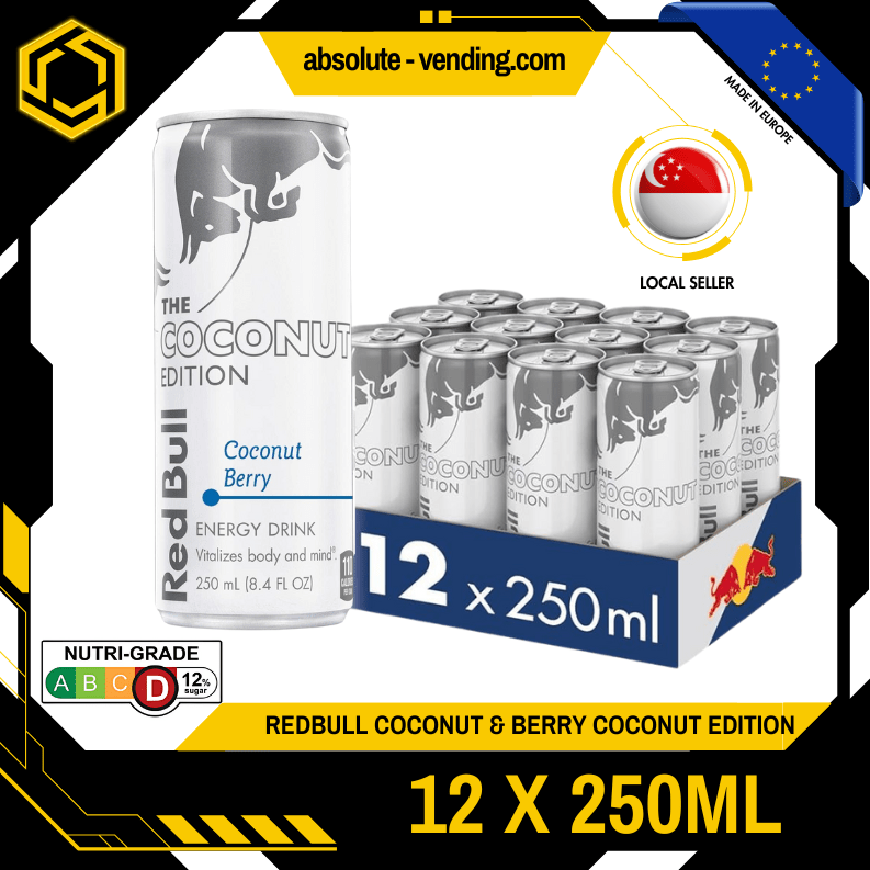 [SINGLE PACK] REDBULL Coconut & Berry 250ML X 12 (CAN) - ABSOLUTE MART[SINGLE PACK] REDBULL Coconut & Berry 250ML X 12 (CAN)