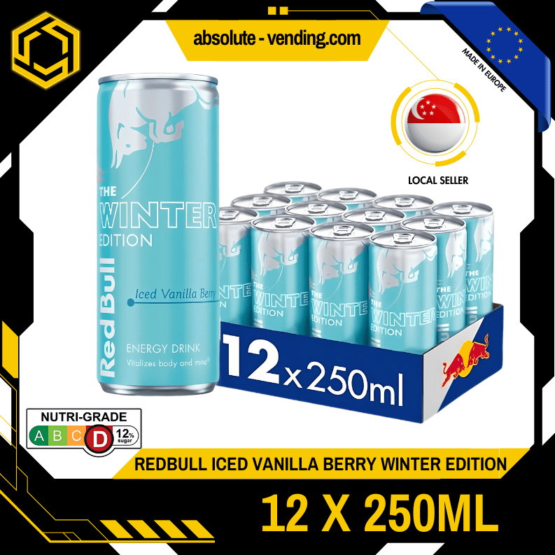 [SINGLE PACK] REDBULL Iced Vanilla Berry 250ML X 12 (CAN) - ABSOLUTE MART[SINGLE PACK] REDBULL Iced Vanilla Berry 250ML X 12 (CAN)